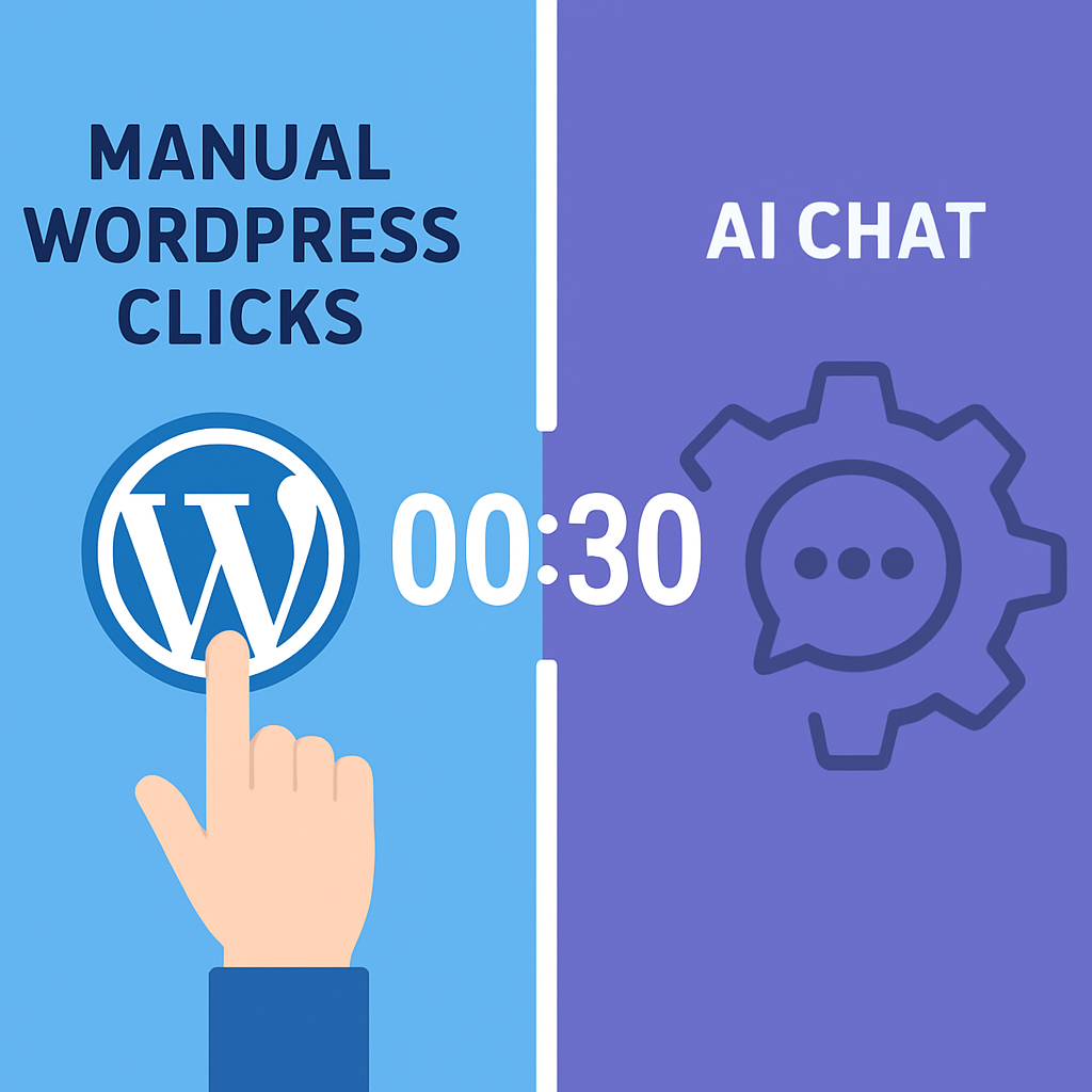 mumcp vs Manual WordPress: A Time Comparison
